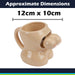 Shaking Boobs Wobble Mug Funny Hot Drink Cup Beige - 12cm x 10cm