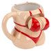 Shaking Bikini Wobble Mug Funny Hot Drink Cup Beige - 12cm x 14cm
