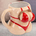 Shaking Bikini Wobble Mug Funny Hot Drink Cup Beige - 12cm x 14cm