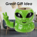 Shaking Alien Wobble Mug Funny Hot Drink Cup Green - 12cm x 15cm