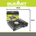 Portable Gas Stove Electronic Ignition Wind Sheild Black