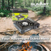 Portable Gas Stove Electronic Ignition Wind Sheild 34cm x 26cm Black X 1