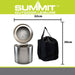 Smokeless Firepit Heat Resistant Base Portable 38cm x 32cm Silver X 1
