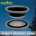 Large Bowl 7L Capacity Pop Up Collapsible Easy Storage 37cm x 37cm Grey X 1