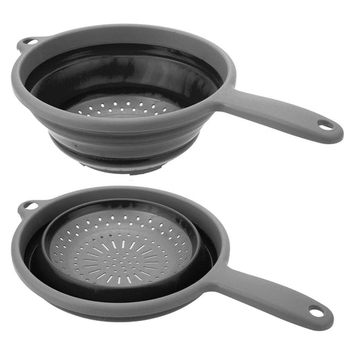 Collapsible Colander Pop Up Collapse Easy Storage 23cm x 36. 5cm Grey X 1