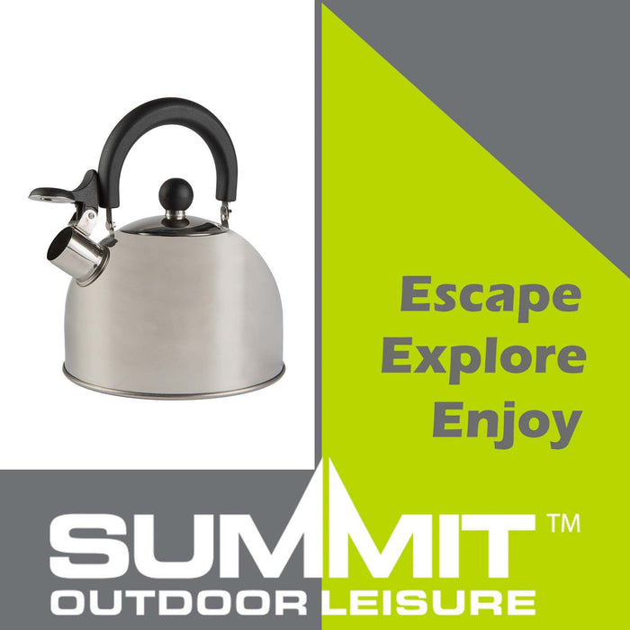 2Ltr Kettle In Stainless Steel Compact Water Heater Silver