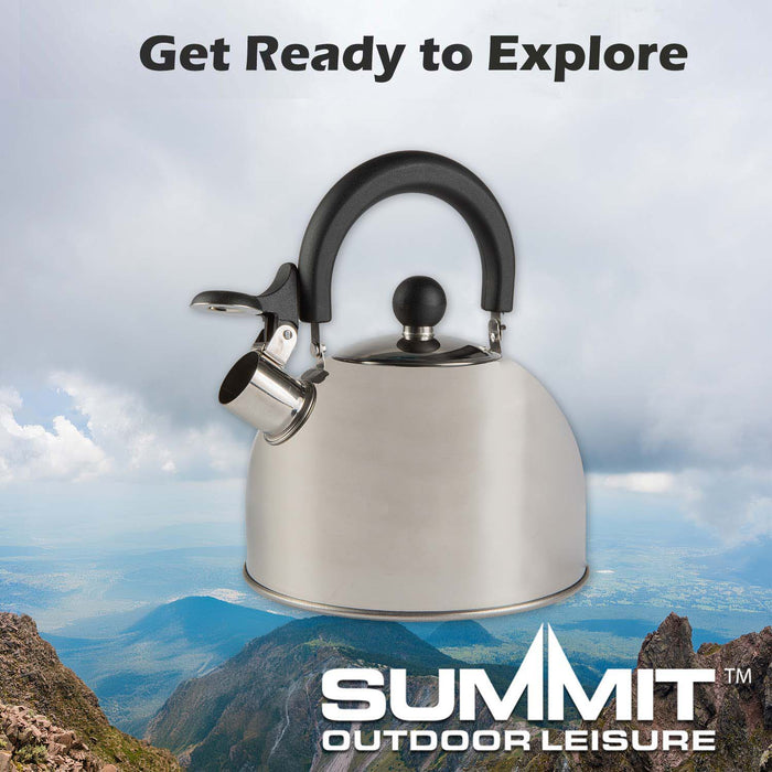 2Ltr Kettle In Stainless Steel Compact Water Heater 18cm x 21cm Silver X 1