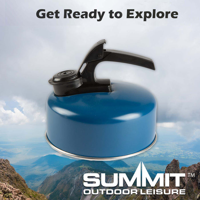 1Ltr Kettle In Dark Blue Compact Water Heater 16cm x 13. 5cm Blue X 1