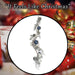 Christmas Velvet Pumpkin Leaves Berries Garland 120cm x 28cm Blue X 1