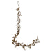 Christmas Leaves Pinecones Garland Decoration 140cm x 10cm Cream X 1