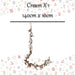 Christmas Leaves Pinecones Garland Decoration 140cm x 10cm Cream X 1