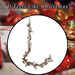 Christmas Leaves Pinecones Garland Decoration 140cm x 10cm Cream X 1