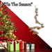 Christmas Glitter Leaves Garland Decoration 150cm x 15cm Gold X 1