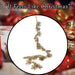 Christmas Glitter Leaves Garland Decoration 150cm x 15cm Gold X 1