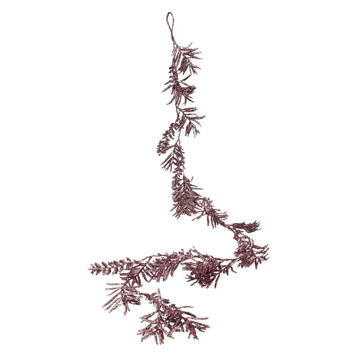 Christmas Glitter Leaves Garland Decoration 150cm x 15cm Gold X 1