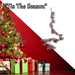 Christmas Glitter Leaves Garland Decoration 150cm x 15cm Gold X 1