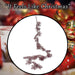Christmas Glitter Leaves Garland Decoration 150cm x 15cm Gold X 1