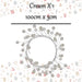 Christmas Pearl Garland Decoration 100cm x 3cm Cream X 1