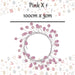Christmas Pearl Garland Decoration 100cm x 3cm Pink X 1