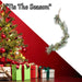 Christmas Garland Decoration 130cm x 22cm Cream X 1