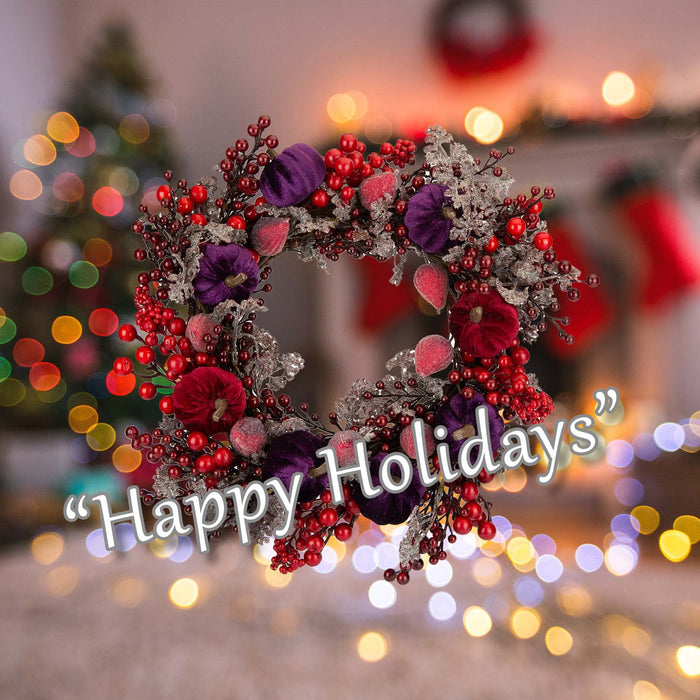 Christmas Wreath Decoration 41cm x 38cm Multi X 1