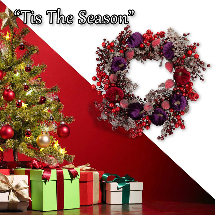 Christmas Wreath Decoration 41cm x 38cm Multi X 1