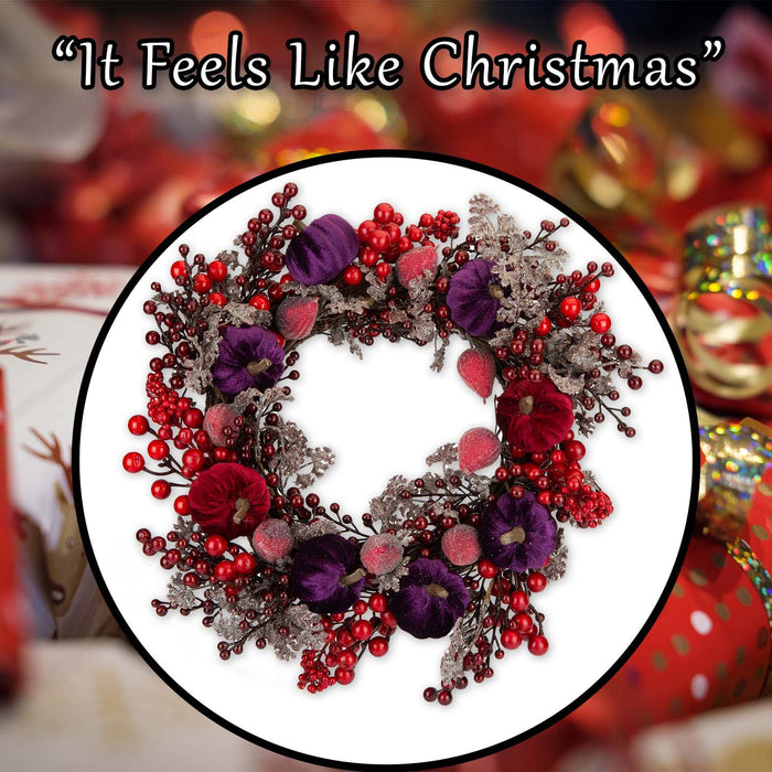 Christmas Wreath Decoration 41cm x 38cm Multi X 1
