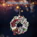 Christmas Wreath Decoration 37cm x 37cm Green X 1