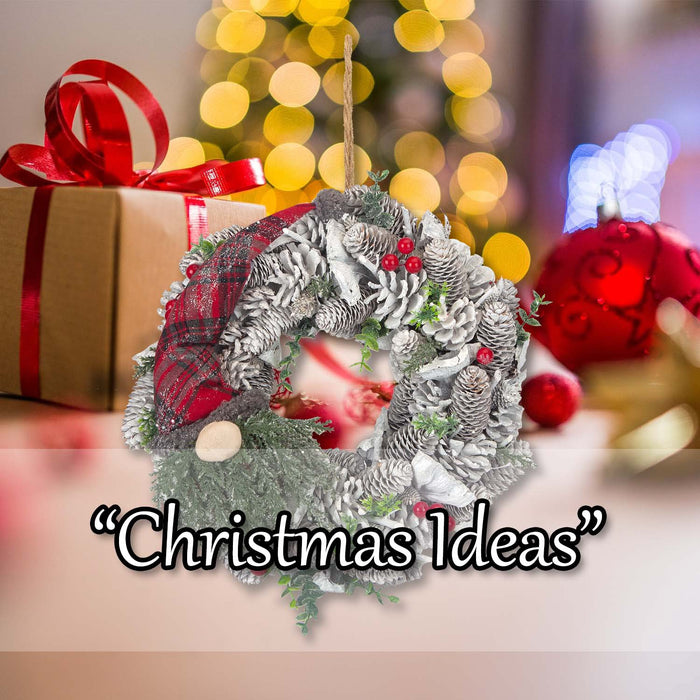 Christmas Wreath Decoration 37cm x 37cm Green X 1