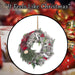 Christmas Wreath Decoration 37cm x 37cm Green X 1