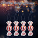 Christmas Candy Hanging Decoration 17cm x 24cm Red X 4