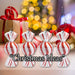 Christmas Candy Hanging Decoration 17cm x 24cm Red X 4