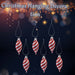 Christmas Teardrop Hanging Decoration 11cm x 12cm Red X 6