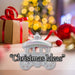 Christmas Carriage Hanging Decoration 11cm x 5cm Silver X 1