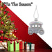 Christmas Carriage Hanging Decoration 11cm x 5cm Silver X 1