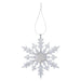 Christmas Snowflake Hanging Decoration 21cm x 20cm Silver X 1