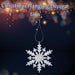 Christmas Snowflake Hanging Decoration 21cm x 20cm Silver X 1