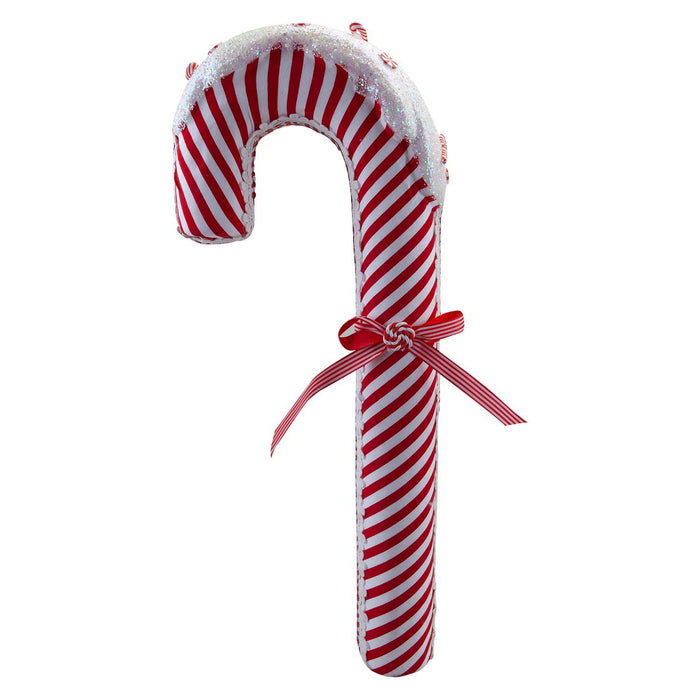 Christmas Candy Cane Hanging with Hanging Loop 56cm x 22cm Red X 1