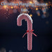 Christmas Candy Cane Hanging with Hanging Loop 56cm x 22cm Red X 1