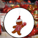 Christmas Ginger Bread Man Hanging Decoration 31cm x 7cm Red X 1