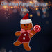 Christmas Ginger Bread Man Hanging Decoration 31cm x 7cm Red X 1
