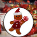 Christmas Ginger Bread Man Hanging Decoration 31cm x 7cm Red X 1