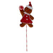 Christmas Ginger Bread Woman Pick 68cm x 22cm Red X 1