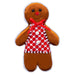 Christmas Ginger Bread Woman Hanging Decoration 20cm x 13cm Red X 1