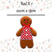 Christmas Ginger Bread Woman Hanging Decoration 20cm x 13cm Red X 1