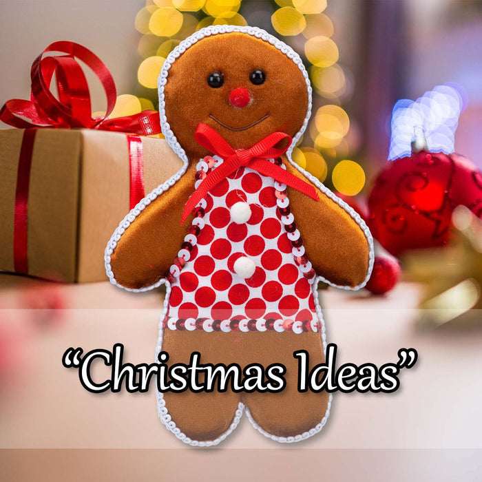 Christmas Ginger Bread Woman Hanging Decoration 20cm x 13cm Red X 1