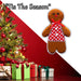 Christmas Ginger Bread Woman Hanging Decoration 20cm x 13cm Red X 1