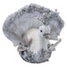 Christmas Velvet Turkey Decoration 13cm x 16cm Grey X 1