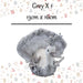 Christmas Velvet Turkey Decoration 13cm x 16cm Grey X 1