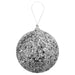 Christmas Hanging Ball Decoration 22cm x 8cm Silver X 1